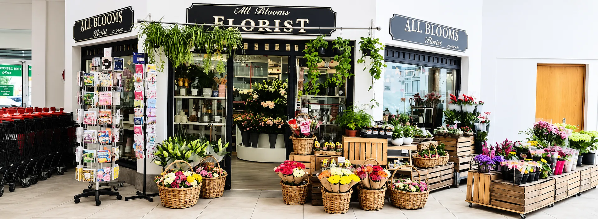 All Blooms Florist studio interior in Ballinteer, Dublin 16